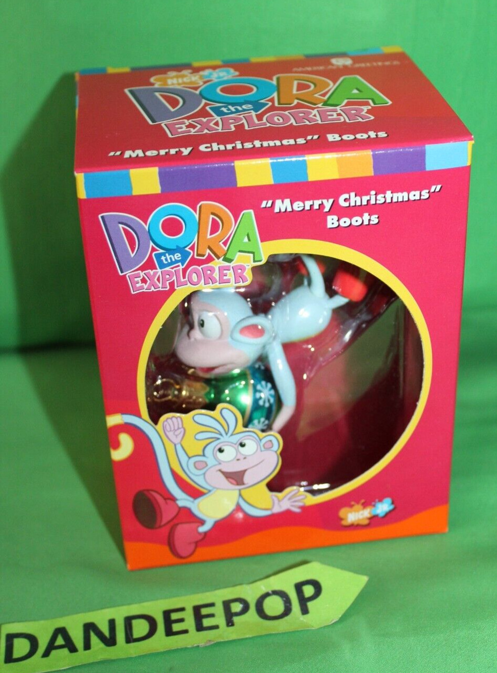 American Greetings Carlton Dora The Explorer Merry Christmas Boots Ornament 022J